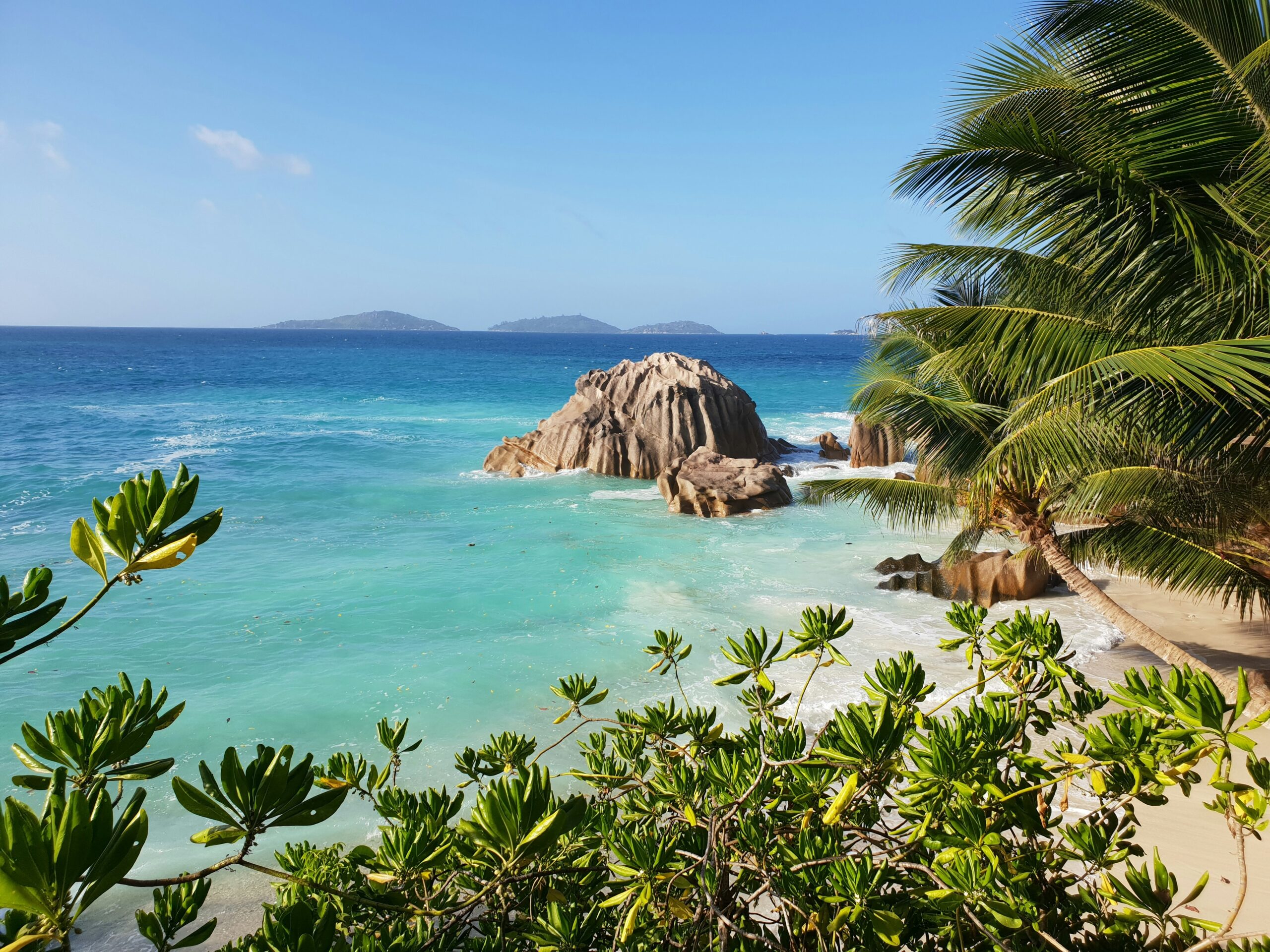 Seychellen Granitfelsen am Traumstrand