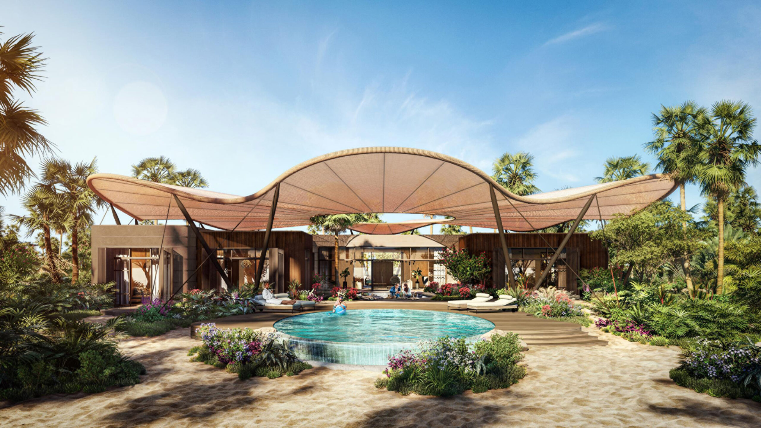 Four Seasons Resort and Residences Red Sea at Shura Island – Villa mit Pool (Rendering)