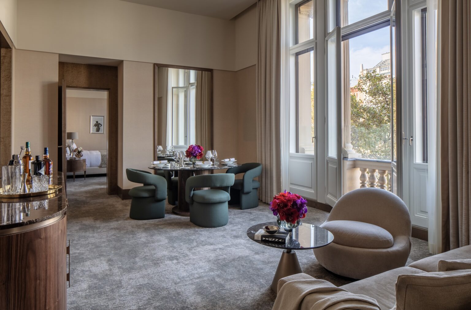 Wohnraum der Anantara Suite