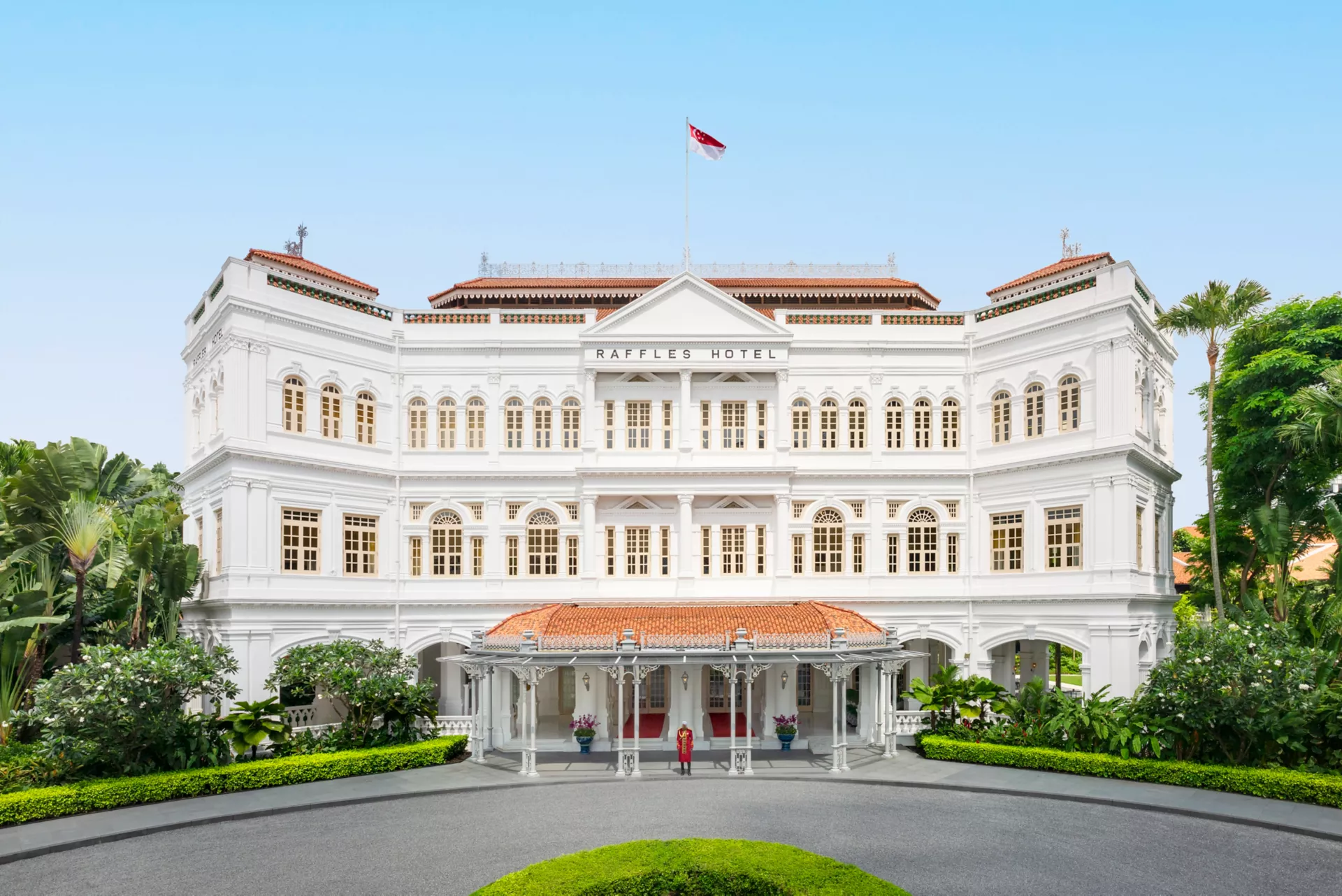 Raffles Singapore: Kolonialfassade des Raffles