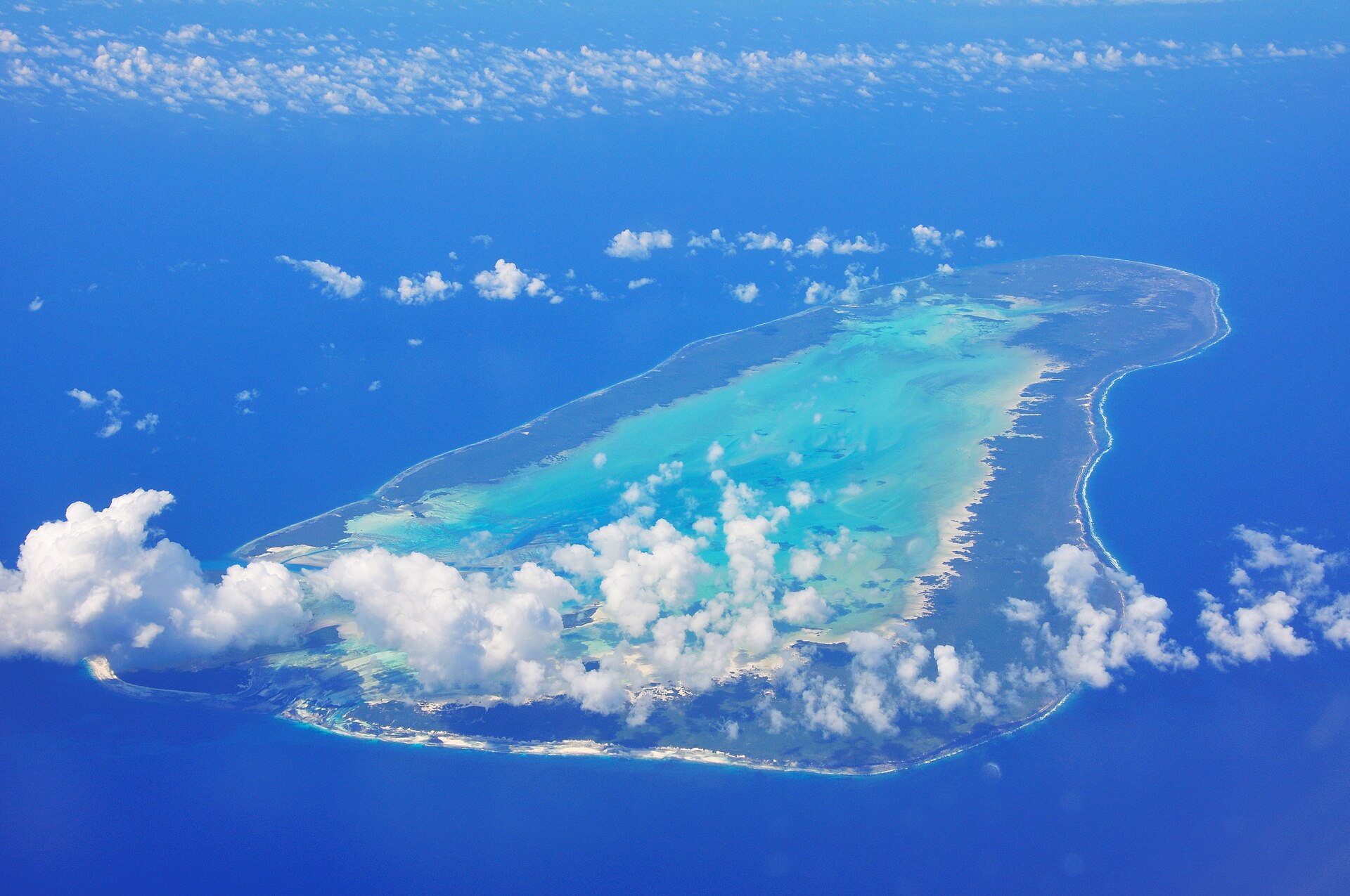 Outer Islands der Seychellen aus der Luft