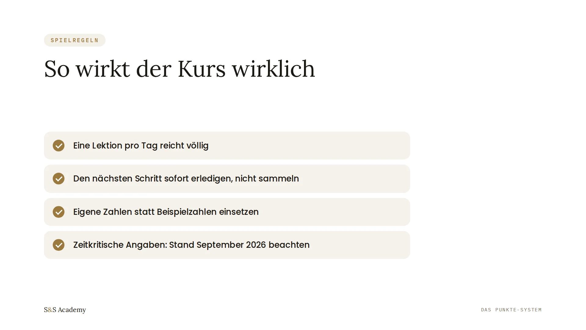 So wirkt der Kurs wirklich