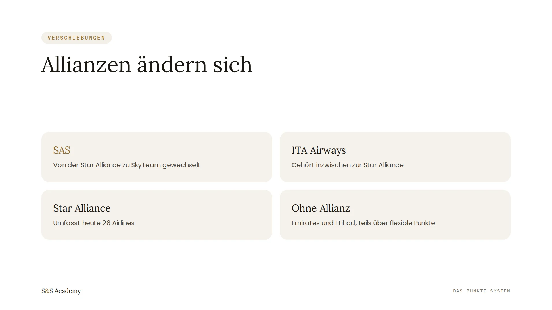 Allianzen ändern sich