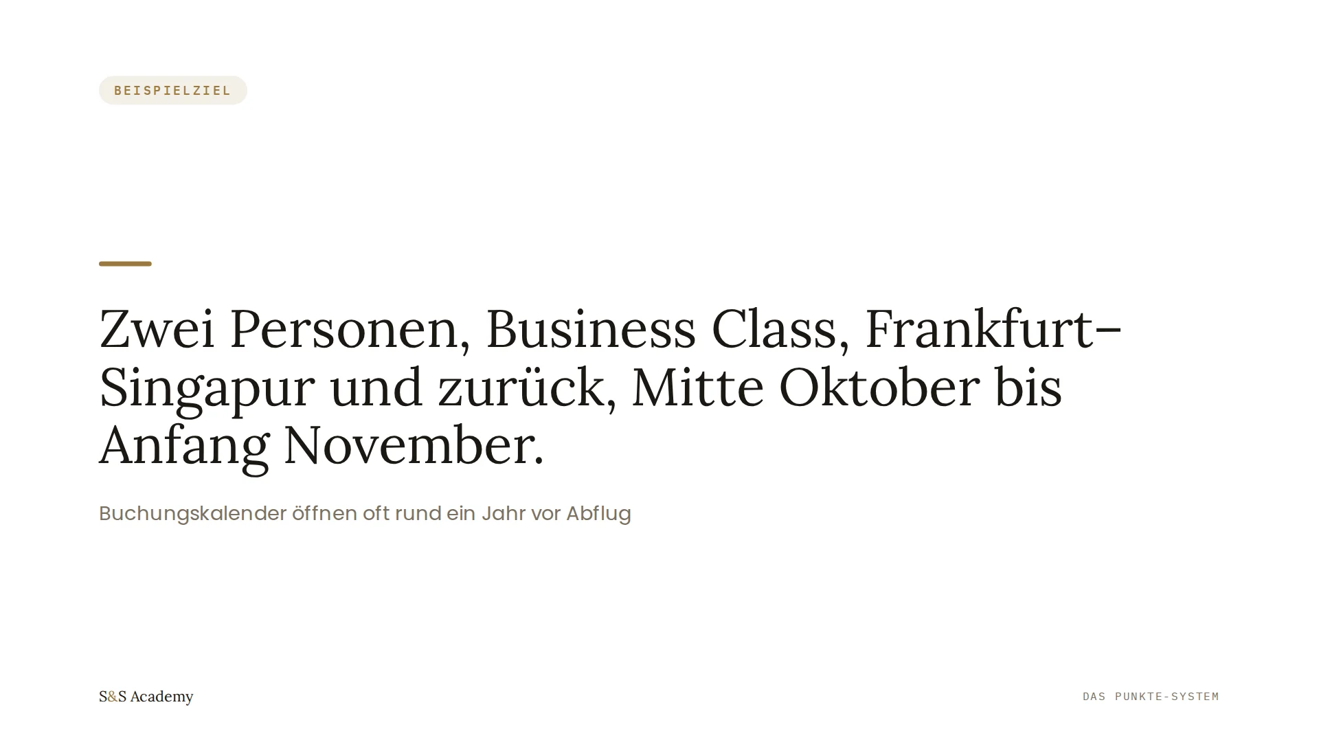 So präzise wie eine Buchung