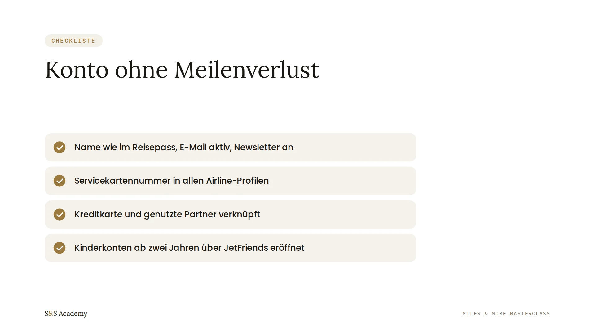 Konto ohne Meilenverlust