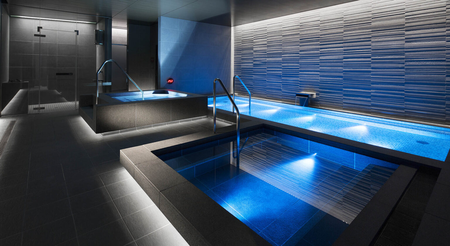 Thermalbad im Wellnessbereich im Untergeschoss