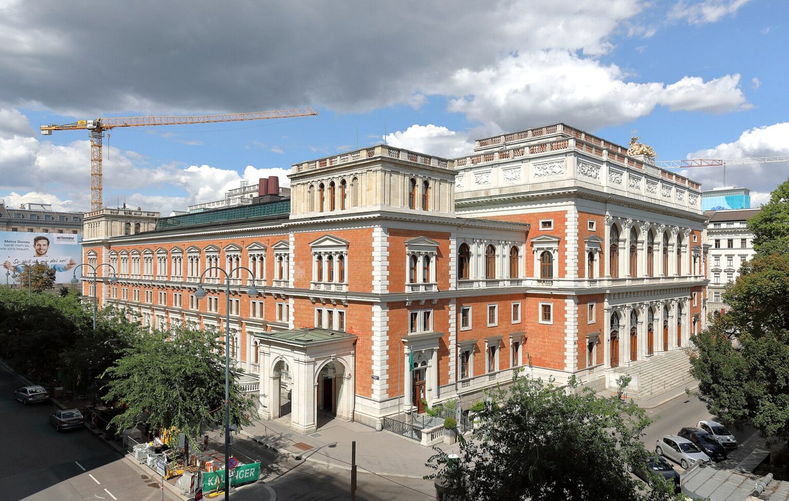 Die Wiener Börse am Schottenring, ebenfalls von Theophil Hansen